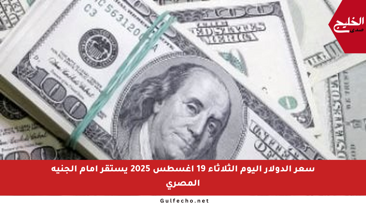 سعر الدولار اليوم الثلاثاء 19 أغسطس 2025 يستقر أمام الجنيه المصري